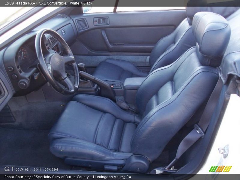 White / Black 1989 Mazda RX-7 GXL Convertible