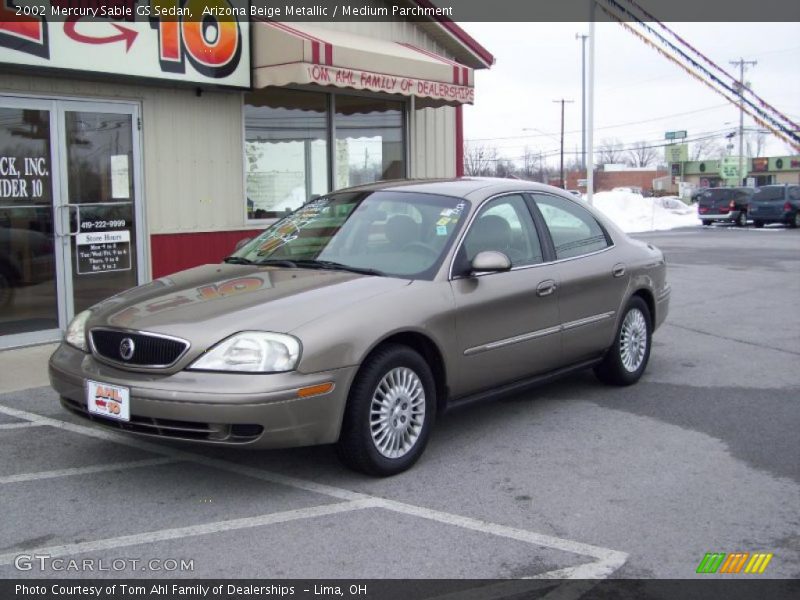Arizona Beige Metallic / Medium Parchment 2002 Mercury Sable GS Sedan