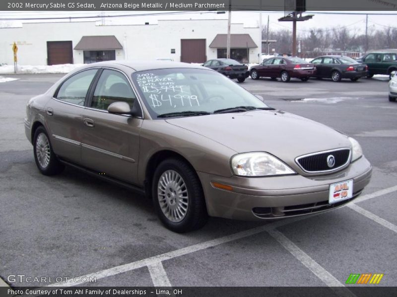 Arizona Beige Metallic / Medium Parchment 2002 Mercury Sable GS Sedan