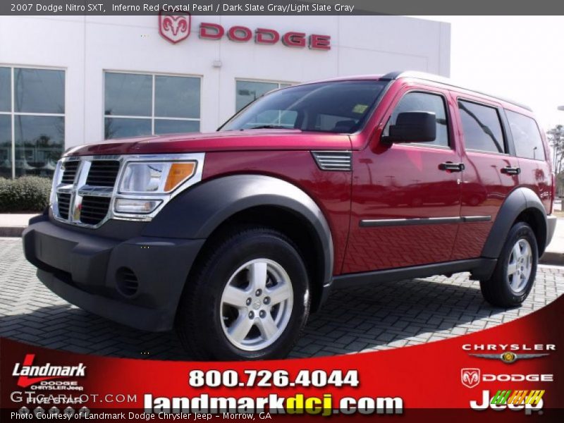 Inferno Red Crystal Pearl / Dark Slate Gray/Light Slate Gray 2007 Dodge Nitro SXT
