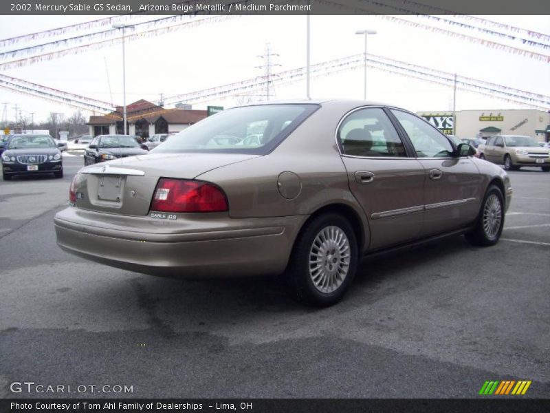Arizona Beige Metallic / Medium Parchment 2002 Mercury Sable GS Sedan