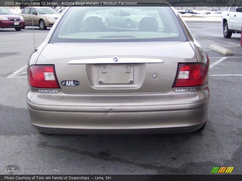 Arizona Beige Metallic / Medium Parchment 2002 Mercury Sable GS Sedan