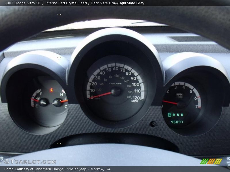 Inferno Red Crystal Pearl / Dark Slate Gray/Light Slate Gray 2007 Dodge Nitro SXT