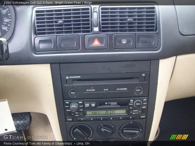 Bright Green Pearl / Beige 2000 Volkswagen Golf GLS 4 Door