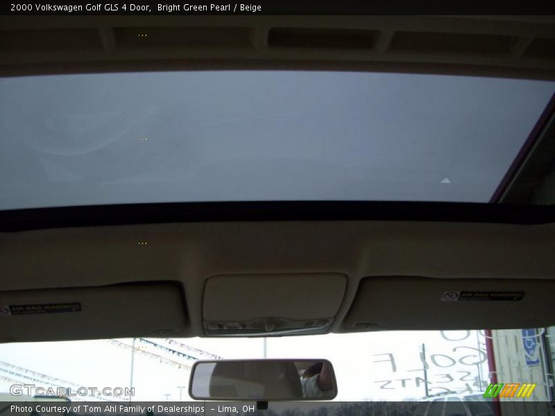 Bright Green Pearl / Beige 2000 Volkswagen Golf GLS 4 Door