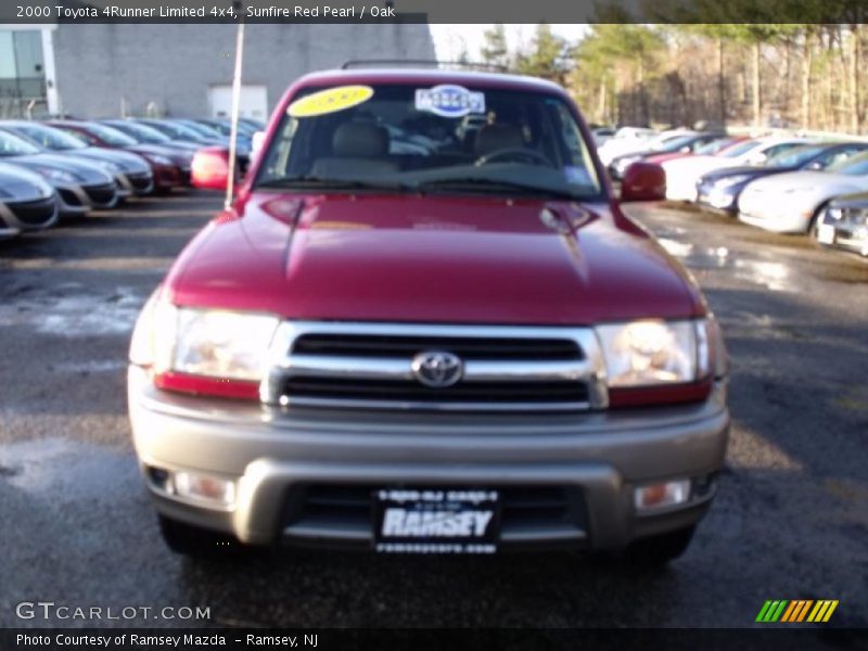 Sunfire Red Pearl / Oak 2000 Toyota 4Runner Limited 4x4