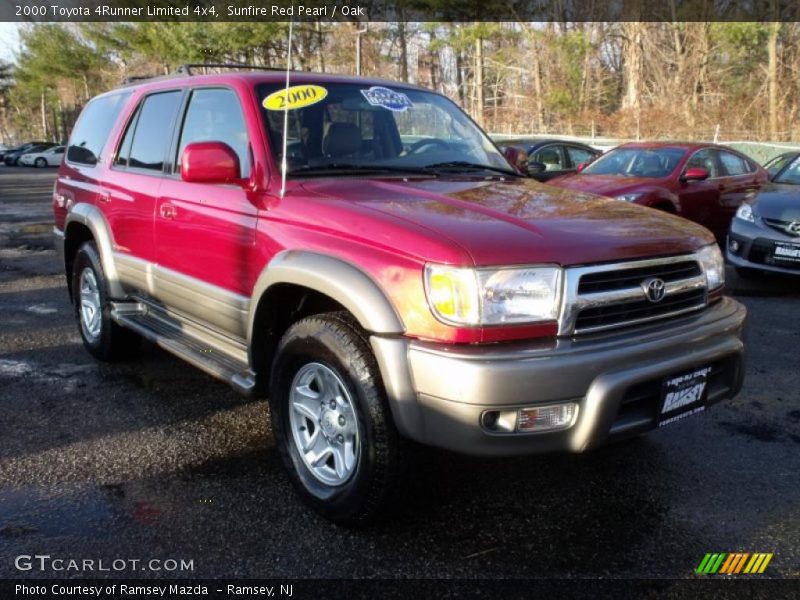 Sunfire Red Pearl / Oak 2000 Toyota 4Runner Limited 4x4