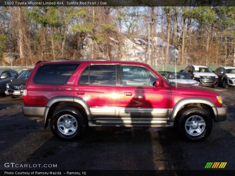 Sunfire Red Pearl / Oak 2000 Toyota 4Runner Limited 4x4