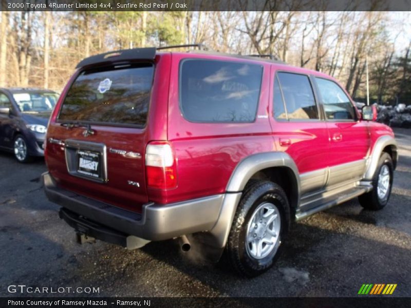 Sunfire Red Pearl / Oak 2000 Toyota 4Runner Limited 4x4
