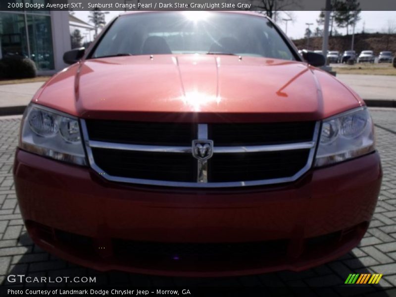 Sunburst Orange Pearl / Dark Slate Gray/Light Slate Gray 2008 Dodge Avenger SXT