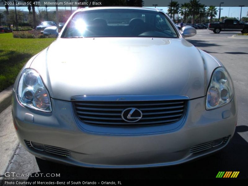 Millennium Silver Metallic / Black 2003 Lexus SC 430