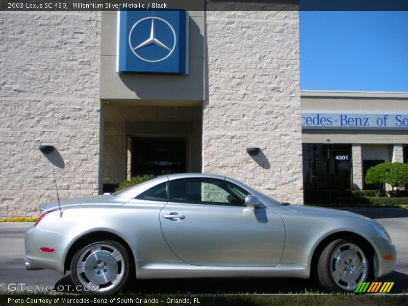 Millennium Silver Metallic / Black 2003 Lexus SC 430
