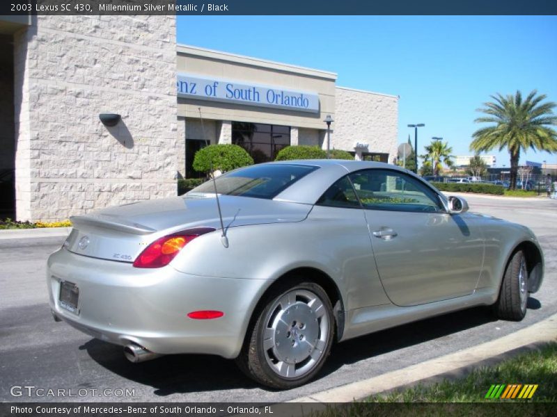 Millennium Silver Metallic / Black 2003 Lexus SC 430