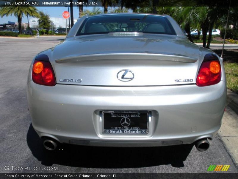 Millennium Silver Metallic / Black 2003 Lexus SC 430