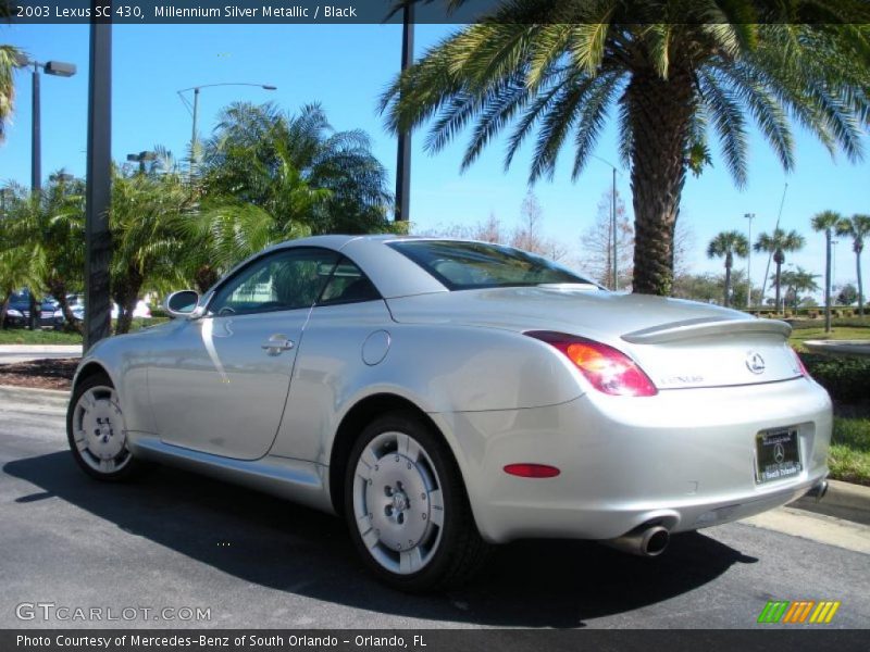 Millennium Silver Metallic / Black 2003 Lexus SC 430