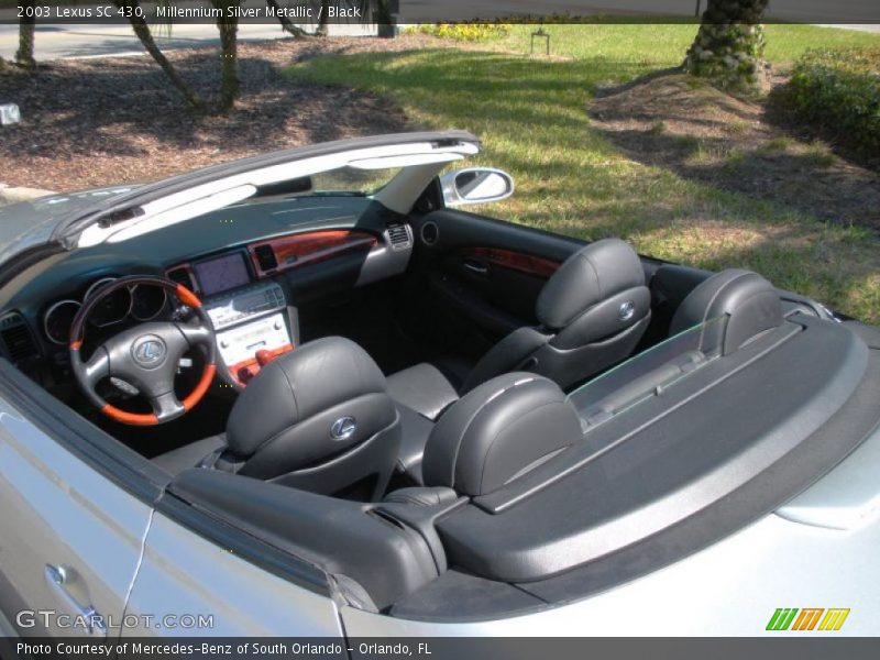Millennium Silver Metallic / Black 2003 Lexus SC 430