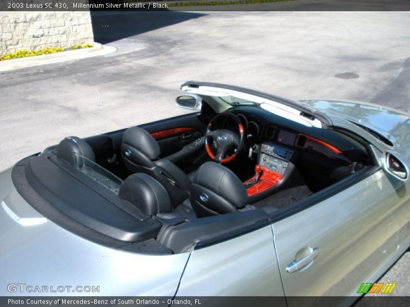 Millennium Silver Metallic / Black 2003 Lexus SC 430