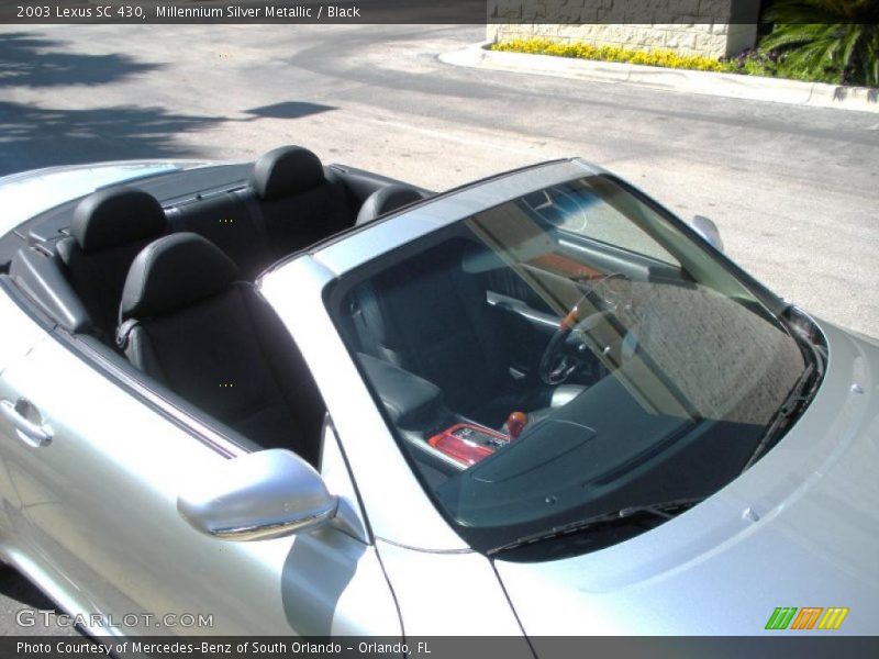 Millennium Silver Metallic / Black 2003 Lexus SC 430