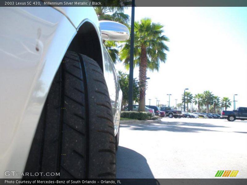 Millennium Silver Metallic / Black 2003 Lexus SC 430