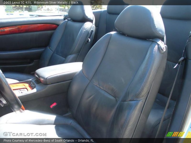Millennium Silver Metallic / Black 2003 Lexus SC 430