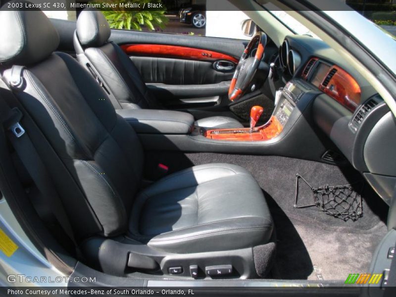 Millennium Silver Metallic / Black 2003 Lexus SC 430