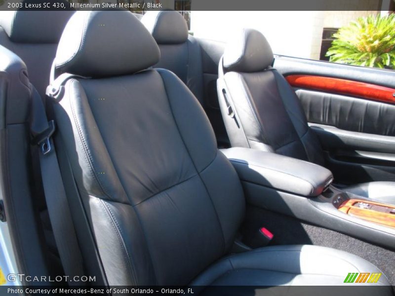 Millennium Silver Metallic / Black 2003 Lexus SC 430