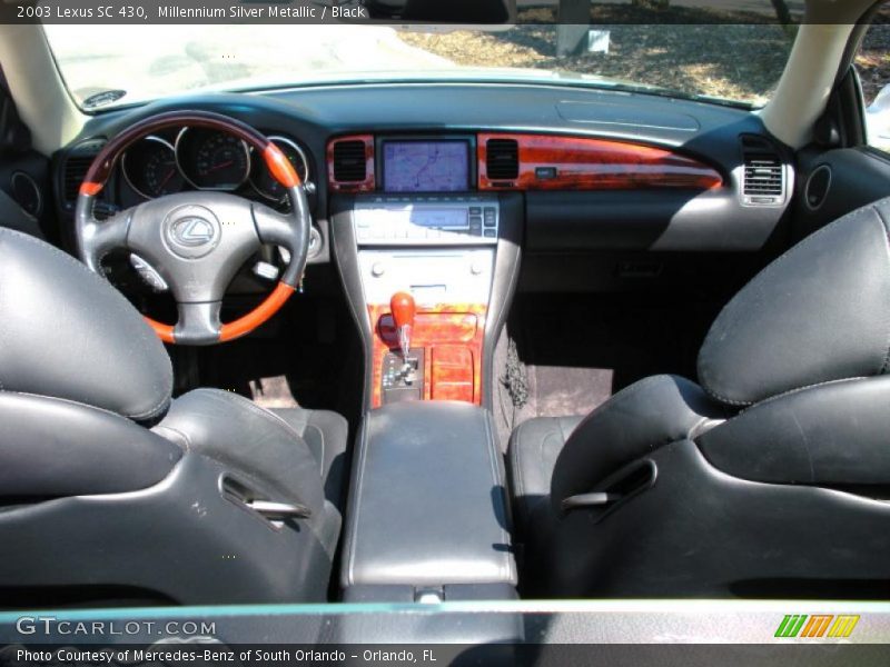 Millennium Silver Metallic / Black 2003 Lexus SC 430