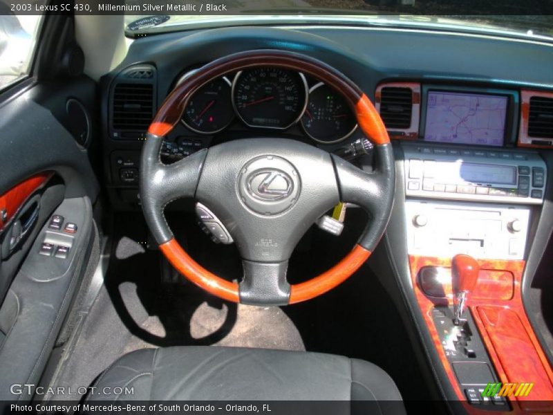 Millennium Silver Metallic / Black 2003 Lexus SC 430