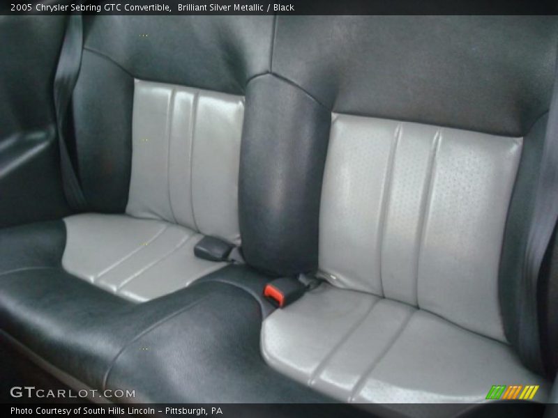 Brilliant Silver Metallic / Black 2005 Chrysler Sebring GTC Convertible