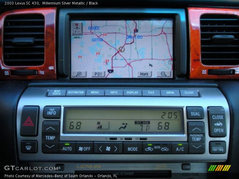Millennium Silver Metallic / Black 2003 Lexus SC 430