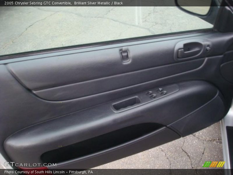 Brilliant Silver Metallic / Black 2005 Chrysler Sebring GTC Convertible