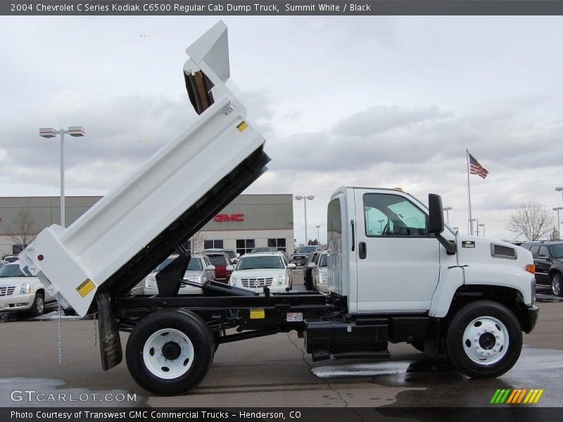 Summit White / Black 2004 Chevrolet C Series Kodiak C6500 Regular Cab Dump Truck