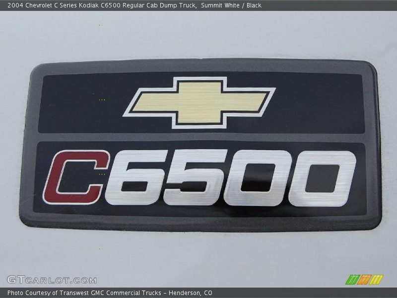 Summit White / Black 2004 Chevrolet C Series Kodiak C6500 Regular Cab Dump Truck