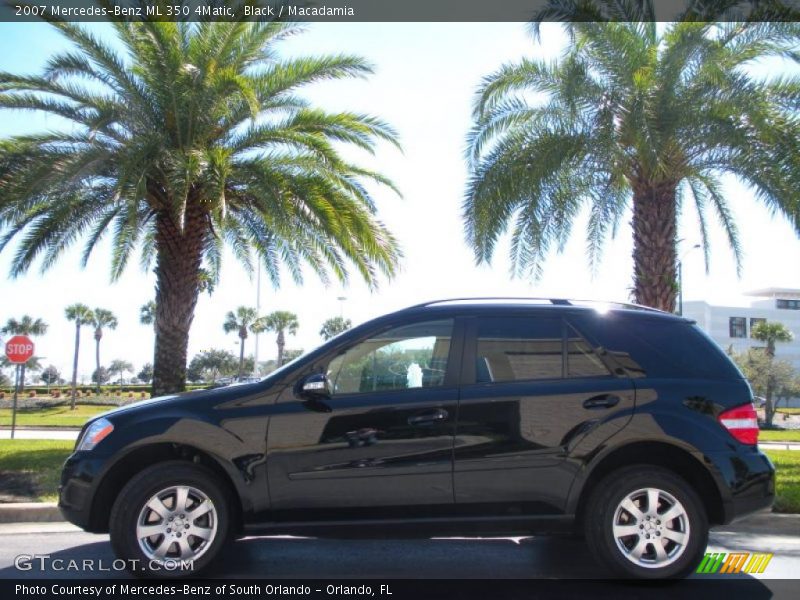 Black / Macadamia 2007 Mercedes-Benz ML 350 4Matic
