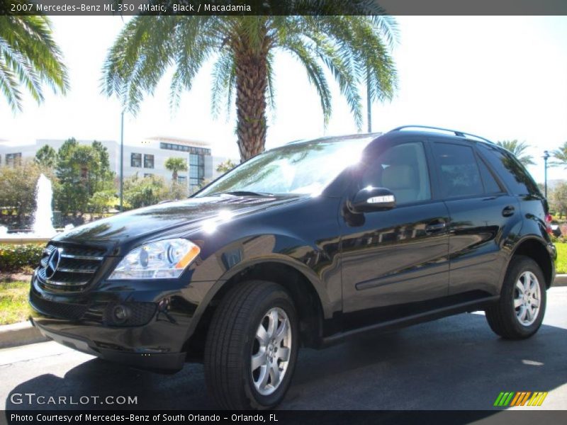 Black / Macadamia 2007 Mercedes-Benz ML 350 4Matic