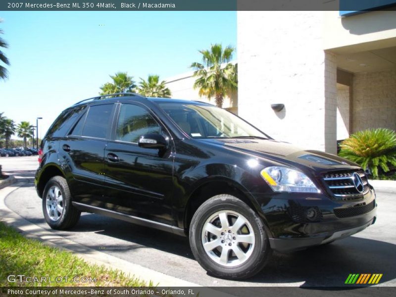 Black / Macadamia 2007 Mercedes-Benz ML 350 4Matic