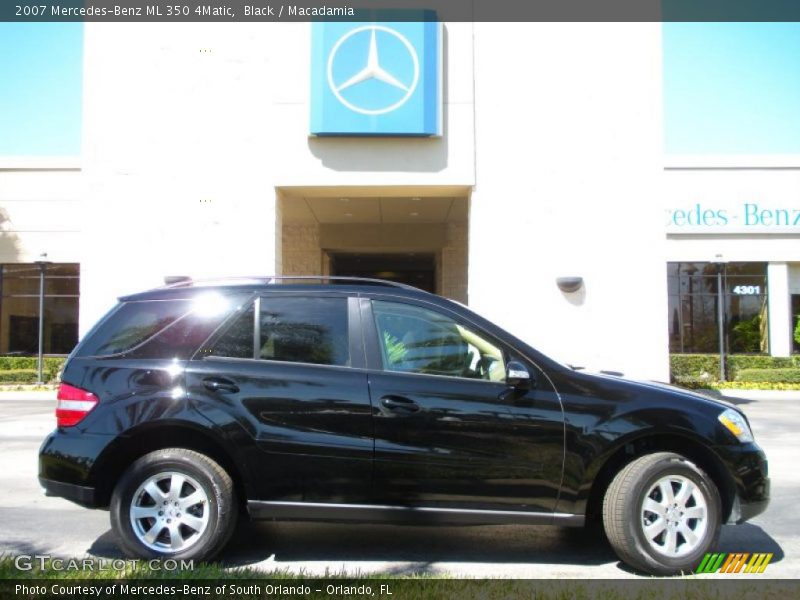 Black / Macadamia 2007 Mercedes-Benz ML 350 4Matic