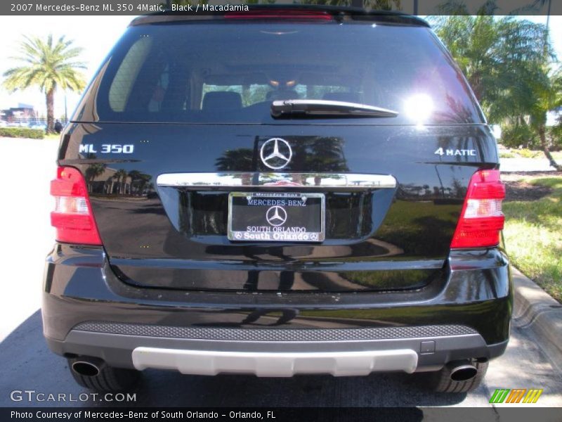 Black / Macadamia 2007 Mercedes-Benz ML 350 4Matic