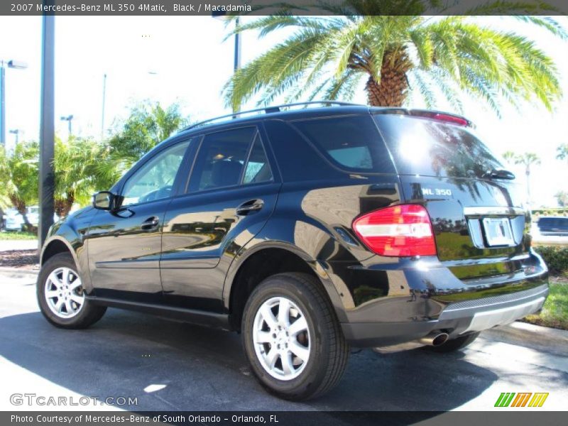 Black / Macadamia 2007 Mercedes-Benz ML 350 4Matic