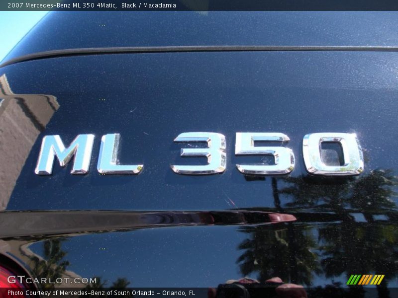 Black / Macadamia 2007 Mercedes-Benz ML 350 4Matic