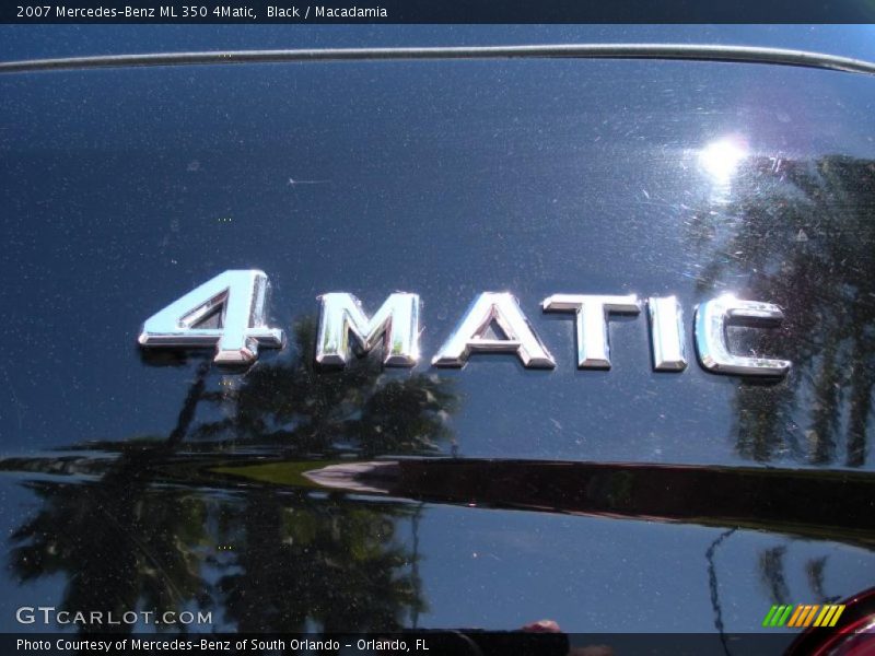 Black / Macadamia 2007 Mercedes-Benz ML 350 4Matic