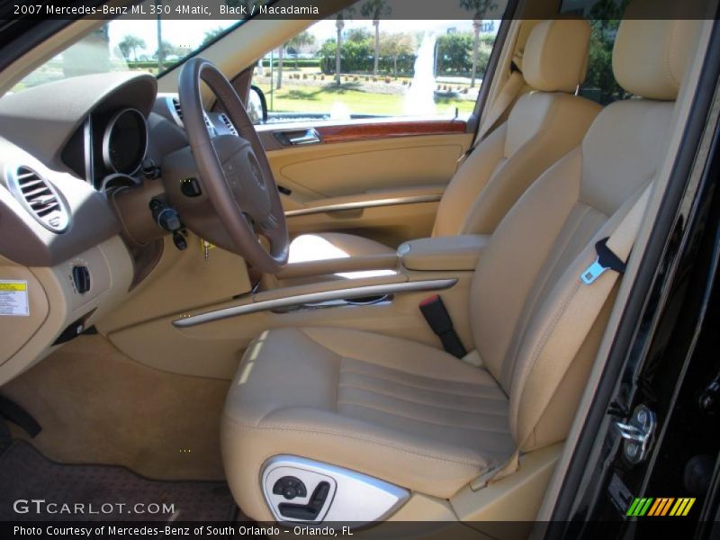 Black / Macadamia 2007 Mercedes-Benz ML 350 4Matic