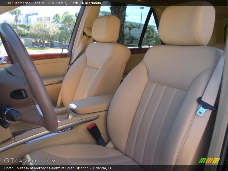 Black / Macadamia 2007 Mercedes-Benz ML 350 4Matic