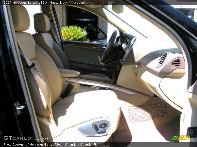 Black / Macadamia 2007 Mercedes-Benz ML 350 4Matic
