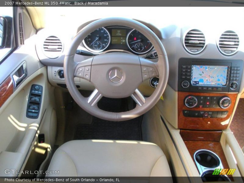 Black / Macadamia 2007 Mercedes-Benz ML 350 4Matic