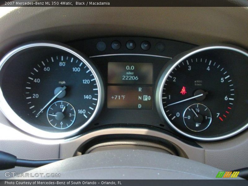 Black / Macadamia 2007 Mercedes-Benz ML 350 4Matic