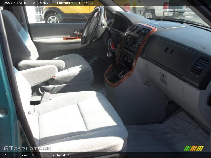 Dark Green Emerald Metallic / Gray 2005 Kia Sedona EX