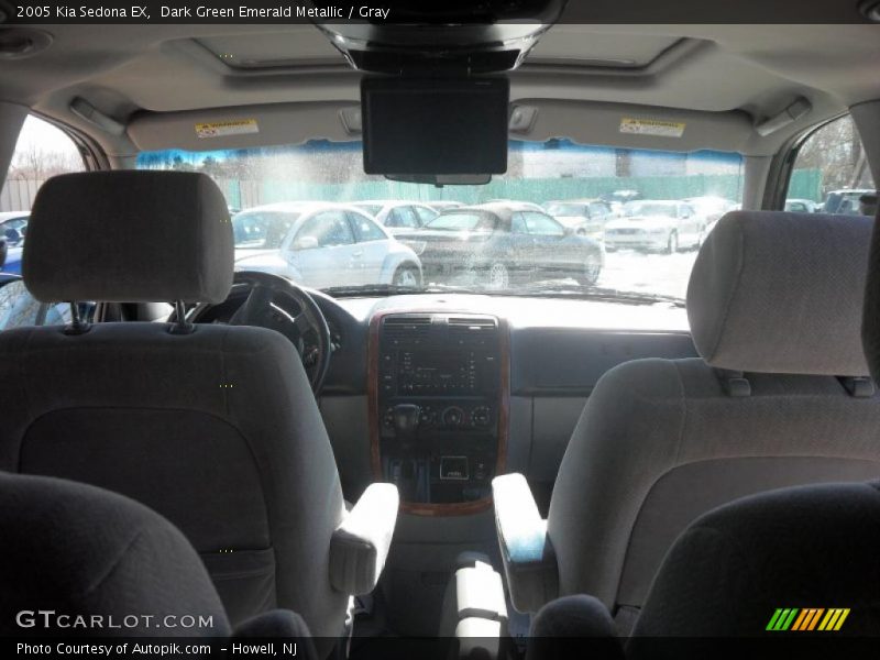 Dark Green Emerald Metallic / Gray 2005 Kia Sedona EX