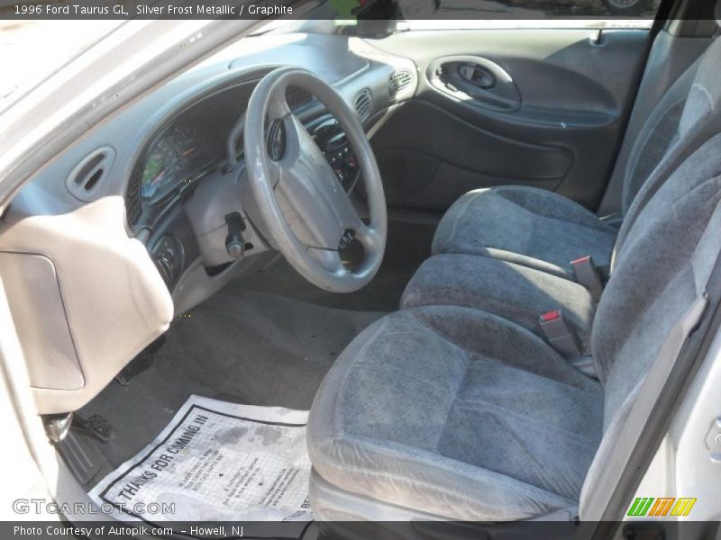 Silver Frost Metallic / Graphite 1996 Ford Taurus GL