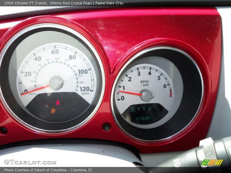 Inferno Red Crystal Pearl / Pastel Slate Gray 2006 Chrysler PT Cruiser